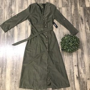 Olive green dress